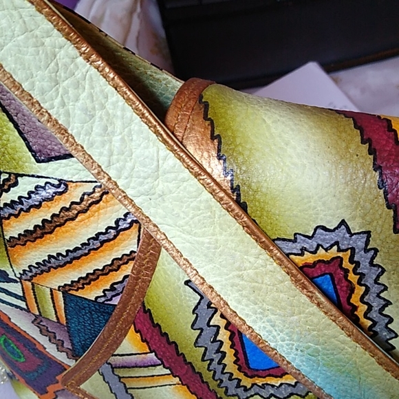 Colorful Geometric Shoulder Bag - Picture 3 of 5